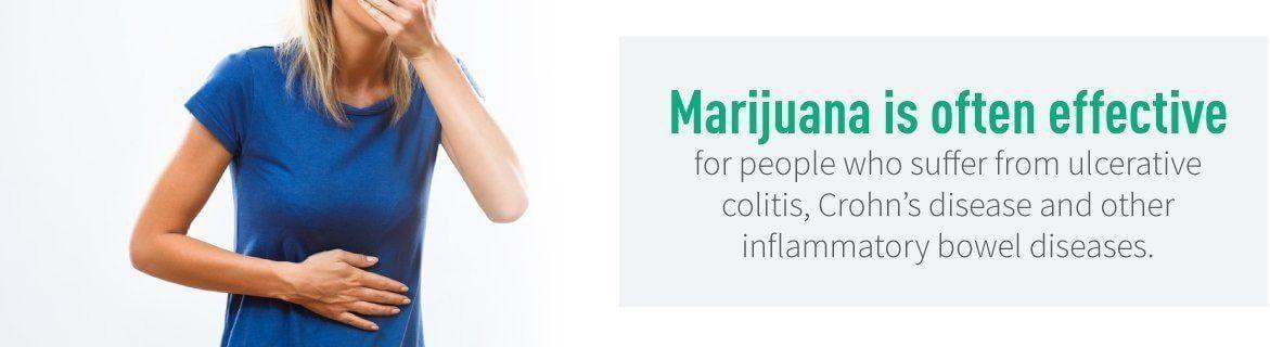 Cannabis can help with digestive health.