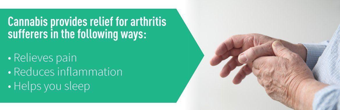 Marijuana helps with arthritis pain.