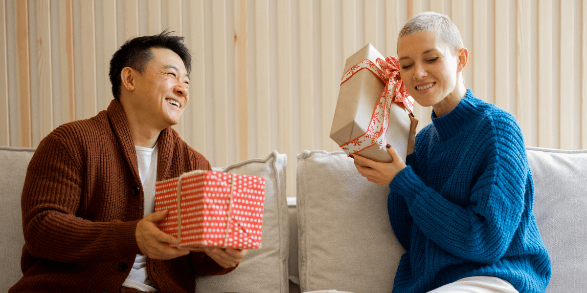 exchanging gifts